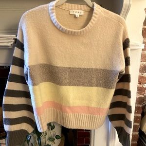 Stripe colorblock sweater
